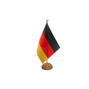 Germany Large Wooden Table Flag – 18x12in (45 x 30 cm)