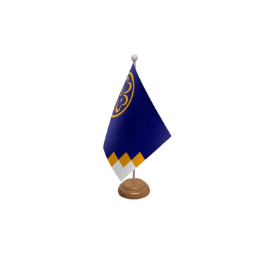 Girl Guides Wooden Table Flag – 9x6in (22.5 x 15 cm)