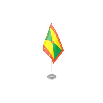 Grenada Satin Table Flag – 9x6in (22.5 x 15 cm)