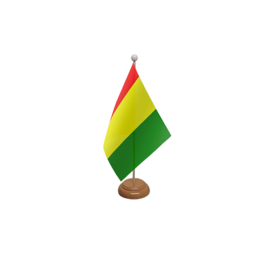 Guinea Wooden Table Flag