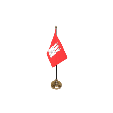 Hamburg Small Table Flag – 6x4in (15 x 10 cm)
