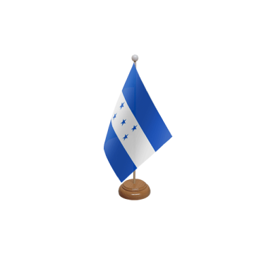 Honduras Wooden Table Flag