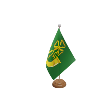 Huntingdonshire Wooden Table Flag – 9x6in (22.5 x 15 cm)