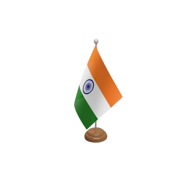India Wooden Table Flag – 9x6in (22.5 x 15 cm)