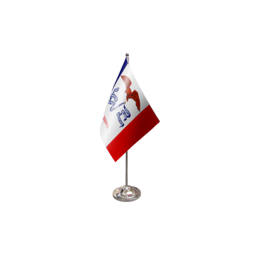 Iowa Satin Table Flag – 9x6in (22.5 x 15 cm)