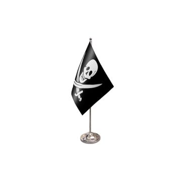 Jack Rackham Satin Table Flag – 9x6in (22.5 x 15 cm)