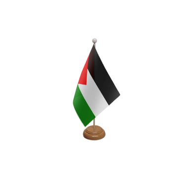 Jordan Wooden Table Flag – 9x6in (22.5 x 15 cm)