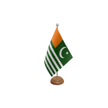 Kashmir Wooden Table Flag – 9x6in (22.5 x 15 cm)