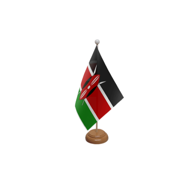 Kenya Wooden Table Flag
