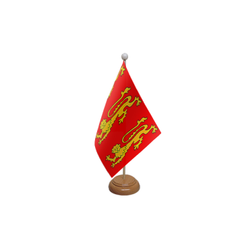 King Richard 1st Wooden Table Flag – 9x6in (22.5 x 15 cm)