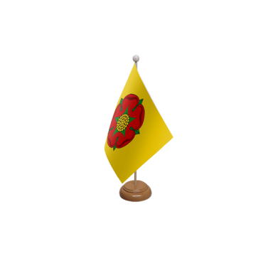 Lancashire New Large Wooden Table Flag – 18x12in (45 x 30 cm)