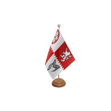 Leicestershire Old Wooden Table Flag – 9x6in (22.5 x 15 cm)