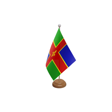 Lincolnshire Large Wooden Table Flag – 18x12in (45 x 30 cm)