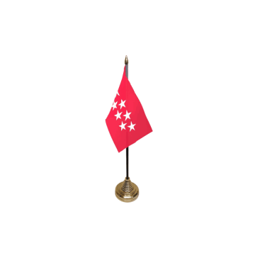 Madrid Small Table Flag – 6x4in (15 x 10 cm)