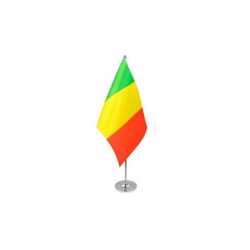 Mali Satin Table Flag – 9x6in (22.5 x 15 cm)