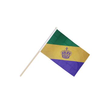 Mardi Gras Hand Flags