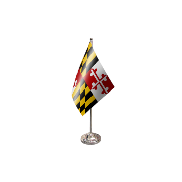 Maryland Satin Table Flag – 9x6in (22.5 x 15 cm)