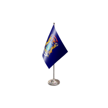 Michigan Satin Table Flag – 9x6in (22.5 x 15 cm)