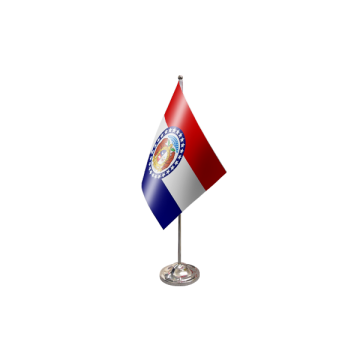 Missouri Satin Table Flag