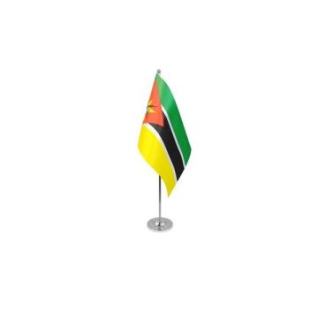Mozambique Satin Table Flag – 9x6in (22.5 x 15 cm)