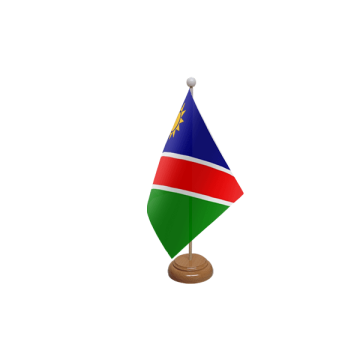 Namibia Wooden Table Flag – 9x6in (22.5 x 15 cm)