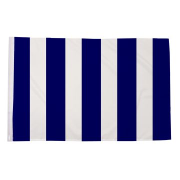 Navy Blue and White Striped Flag (Sleeved)