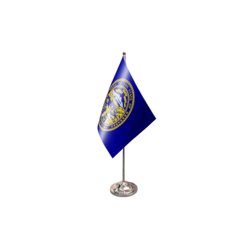 Nebraska Satin Table Flag – 9x6in (22.5 x 15 cm)