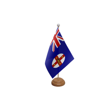 New South Wales Wooden Table Flag – 9x6in (22.5 x 15 cm)