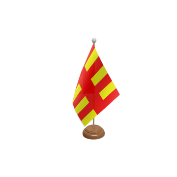 Northumberland Wooden Table Flag – 9x6in (22.5 x 15 cm)