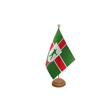 Nottinghamshire New Wooden Table Flag – 9x6in (22.5 x 15 cm)