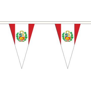 Peru Crest Small Triangle Bunting (5m Length)