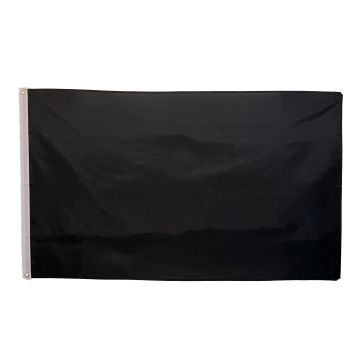 Plain Black NYLON Flag