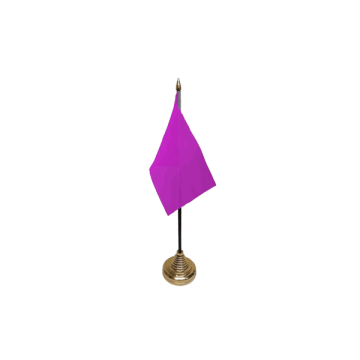 Plain Purple Table Flag