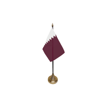 Qatar Table Flag – 6x4in (15 x 10 cm)