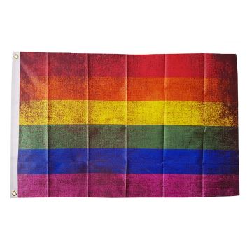 Rainbow Grunge Flag
