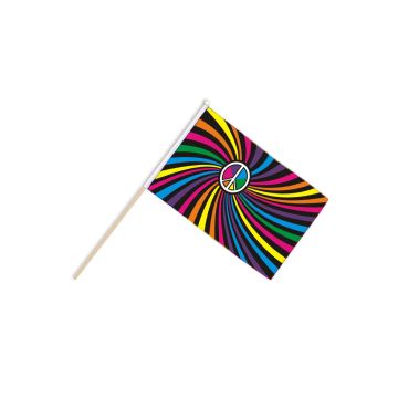 Rainbow Swirl Hand Flags
