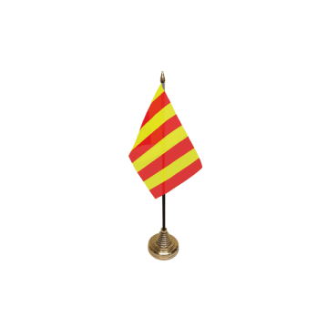 Red and Yellow Striped Small Table Flag – 6x4in (15 x 10 cm)