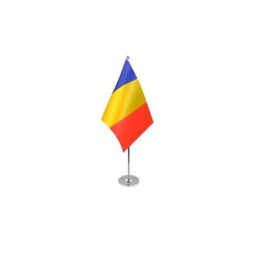 Romania Satin Table Flag – 9x6in (22.5 x 15 cm)