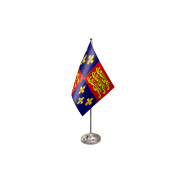 Royal Banner 16th Century Satin Table Flag – 9x6in (22.5 x 15 cm)