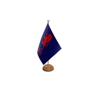 Royal Welch Fusiliers Wooden Table Flag – 9x6in (22.5 x 15 cm)