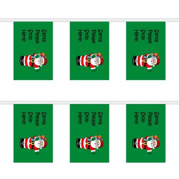 Santa Stop Here Bunting