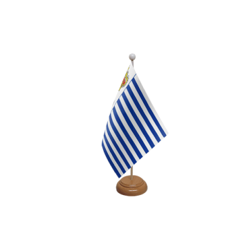 Seborga Wooden Table Flag – 9x6in (22.5 x 15 cm)