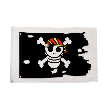 Pirate Shaped Black (A) Flag