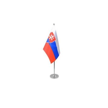 Slovakia Satin Table Flag – 9x6in (22.5 x 15 cm)