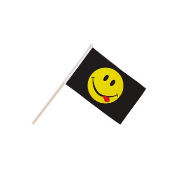 Smiley Face Acid Hand Flags