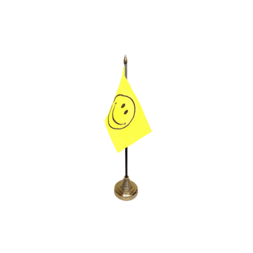 Smiley Face Table Flag – 6x4in (15 x 10 cm)