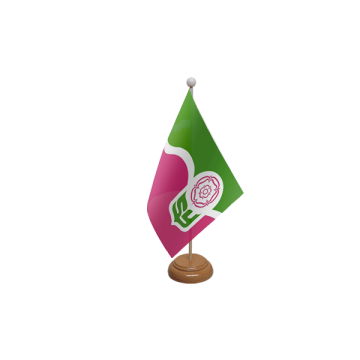 South Yorkshire Wooden Table Flag – 9x6in (22.5 x 15 cm)