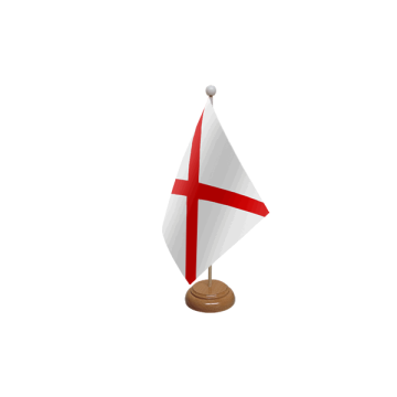 St Patricks Cross Wooden Table Flag – 9x6in (22.5 x 15 cm)