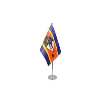 Swaziland Satin Table Flag