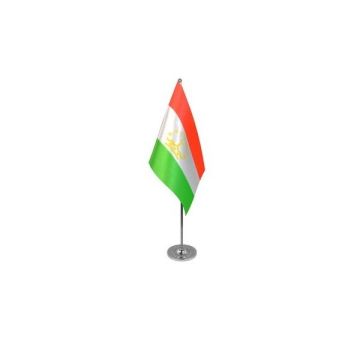 Tajikistan Satin Table Flag – 9x6in (22.5 x 15 cm)
